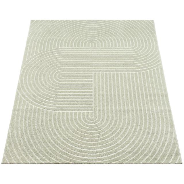 Carlose Geometric Print Machine -made Machine Woven Area Rug Metro Lane Rug Size: Runner 80 x 250cm, Colour: Green on Productcaster.