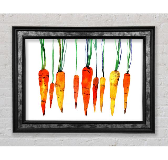 Dangling Carrots - Single Picture Frame Art Prints Rosalind Wheeler Size: 42cm H x 59.7cm W on Productcaster.