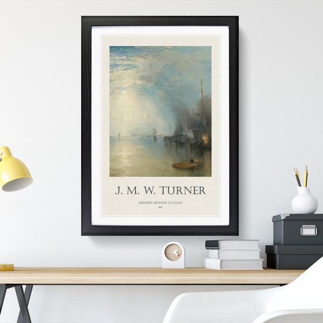 Keelmen Heaving in Coals by Joseph-Mallord William Turner - Picture Frame Art Prints East Urban Home Size: 48cm H x 36cm W x 2cm D, Frame Option: Waln on Productcaster.