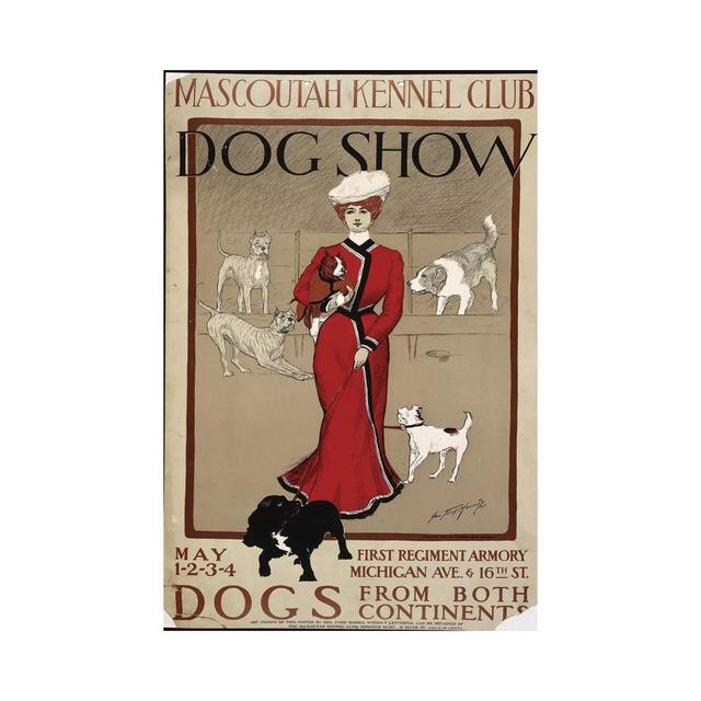 Dog Show by PI Collection - Wrapped Canvas Painting ClassicLiving Size: 45.72cm H x 30.48cm W x 1.91cm D on Productcaster.