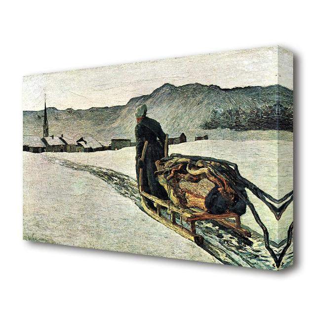 Return From the Forest by Giovanni Segantini - Wrapped Canvas Painting Print East Urban Home Size: 101.6 cm H x 142.2 cm W on Productcaster.