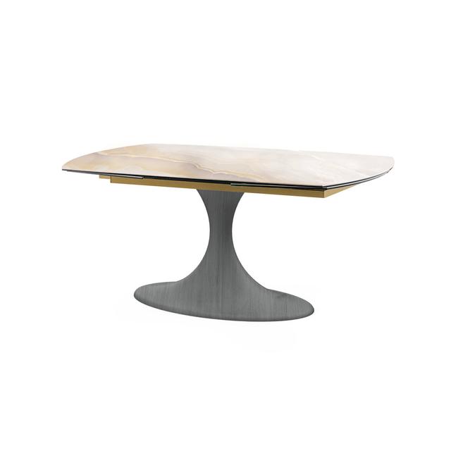 CALICE Dining Table Target Point Table Base Colour: White, Size: H77 x L270 x W90cm, Table Top Colour: White on Productcaster.