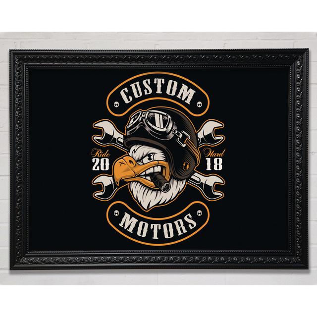 Custom Eagle Motors - Single Picture Frame Art Prints Bright Star Size: 42cm H x 59.7cm W on Productcaster.