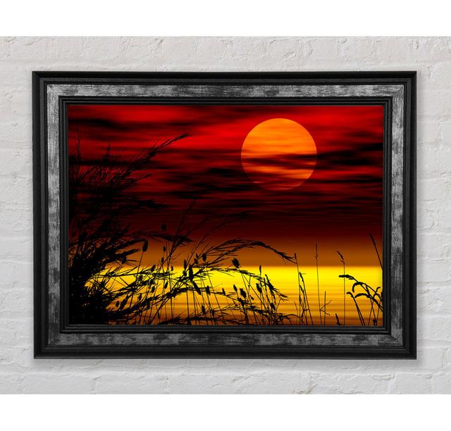 Surreal Golden Lake - Single Picture Frame Art Prints Bright Star Size: 59.7cm H x 84.1cm W x 8cm D on Productcaster.