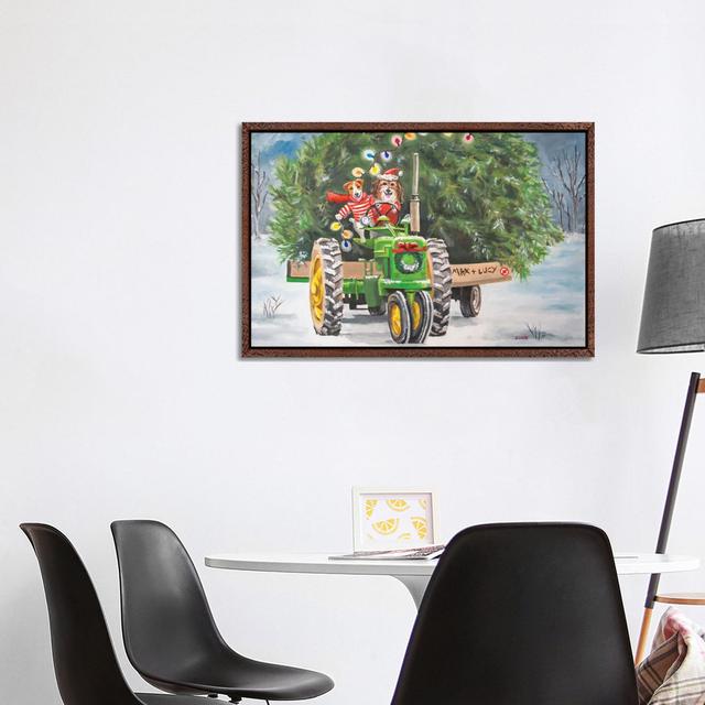 Max And Lucy's Tree Farm Happy Larry Format: Classic Wood Framed, Size: 66.04cm H x 101.6cm W x 3.81cm D on Productcaster.