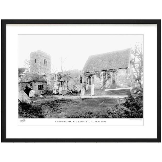 'Chingford, All Saints' Church 1906' by Francis Frith - Picture Frame Photograph Print on Paper The Francis Frith Collection Size: 40cm H x 50cm W x 2 on Productcaster.