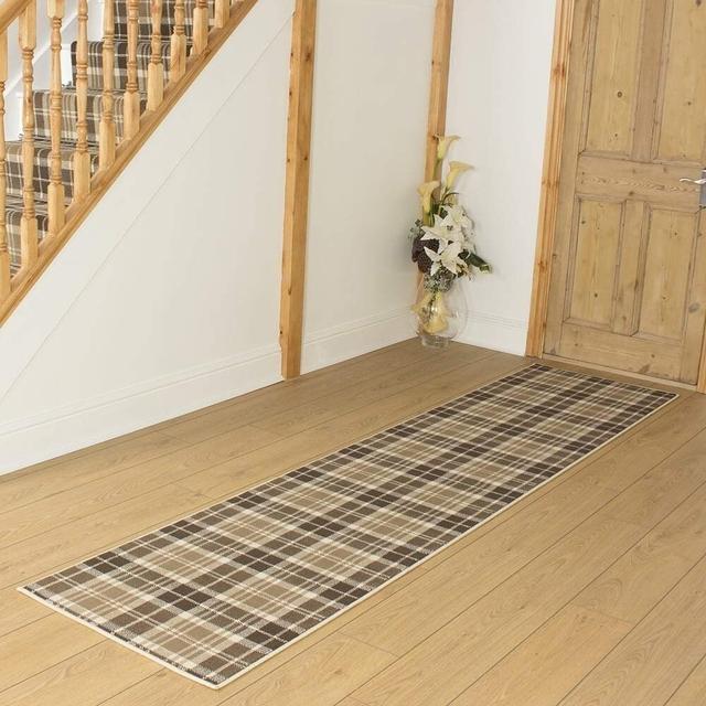 Ashly Tufted Beige Hallway Runner Rug Alpen Home Rug Size: Runner 150cm x 60cm on Productcaster.