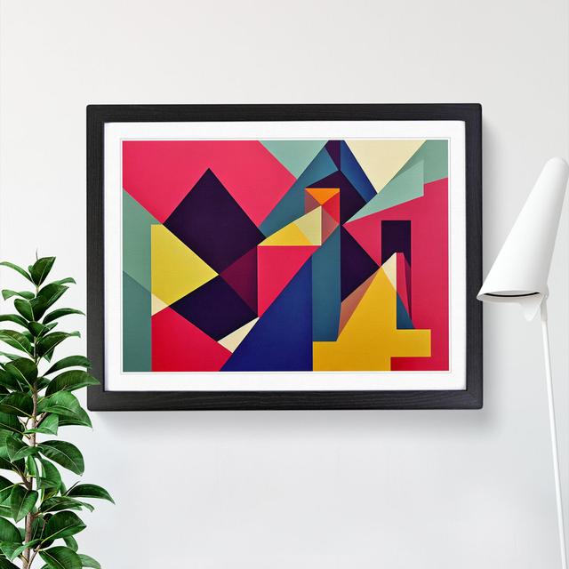 Shapes - Single Picture Frame Print Metro Lane Frame Colour: Black Framed, Size: 34cm H x 46cm W on Productcaster.