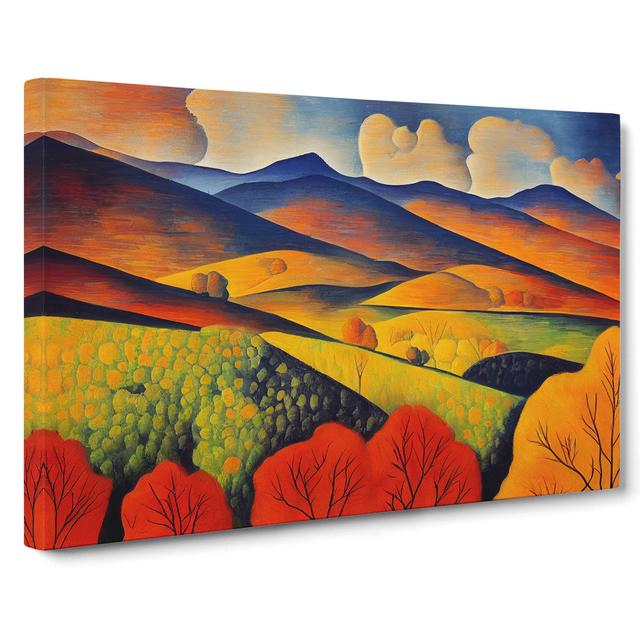 Unbeatable Meadow Landscape - Wrapped Canvas Painting Alpen Home Size: 40cm H x 60cm W x 3cm D on Productcaster.