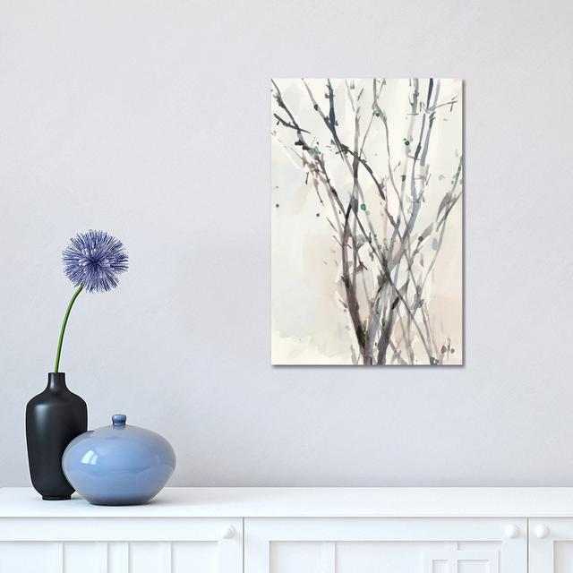 Watercolour Branches II by Samuel Dixon - Wrapped Canvas Painting ClassicLiving Size: 45.72cm H x 30.48cm W x 1.91cm D on Productcaster.