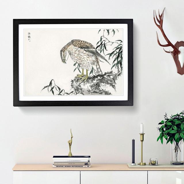 Osprey by Numata Kashu - Picture Frame Painting Print East Urban Home Size: 62cm H x 87cm W x 2cm D, Frame Option: Black Framed on Productcaster.