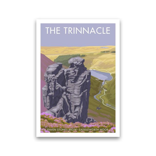 Saddleworth Trinnacle by Stephen Millership - Print on Canvas Union Rustic Size: 50cm H x 40cm W x 1cm D, Format: Paper on Productcaster.