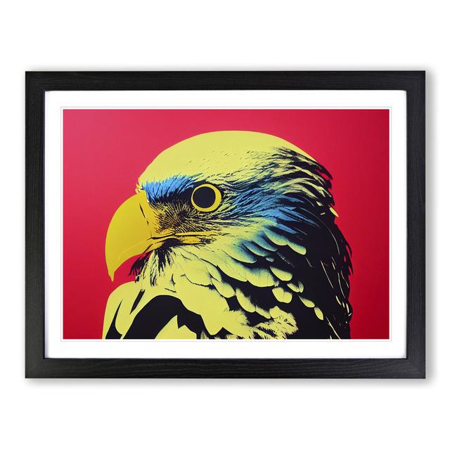 Vivid Eagle Bird - Picture Frame Graphic Art 17 Stories Frame Colour: Black Framed, Size: 25cm H x 34cm W x 2cm D on Productcaster.