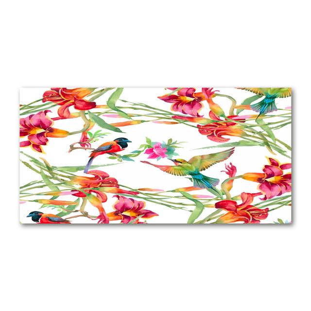 Exotic Birds - Wrapped Canvas Art Prints ClassicLiving on Productcaster.