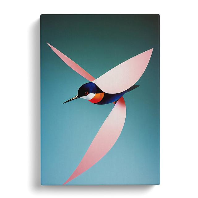 Brewen Swallow Bird Abstract - Print Marlow Home Co. Size: 60cm H x 40cm W on Productcaster.