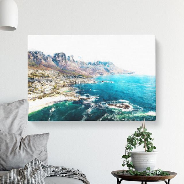 Cape Town In South Africa - Wrapped Canvas Painting East Urban Home Size: 50cm H x 76cm W x 3cm D on Productcaster.