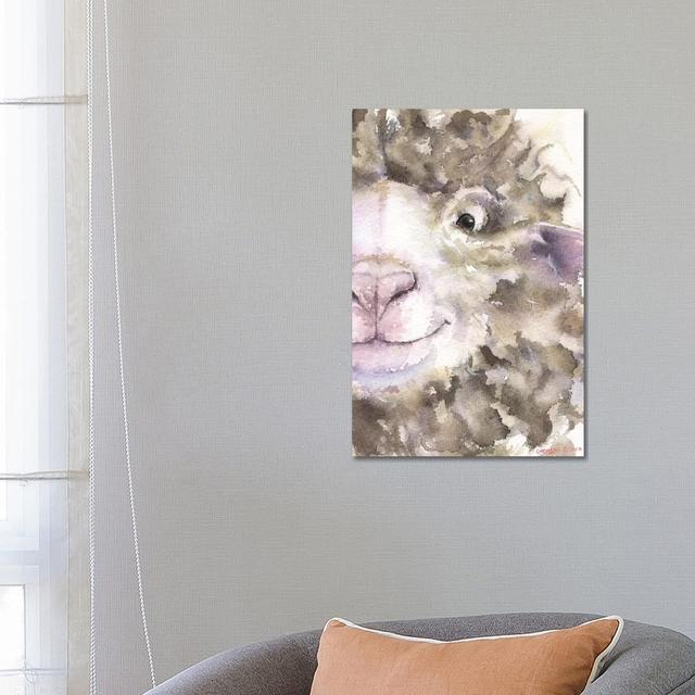 Sheep by George Dyachenko - Wrapped Canvas Graphic Art August Grove Size: 66.04cm H x 45.72cm W on Productcaster.