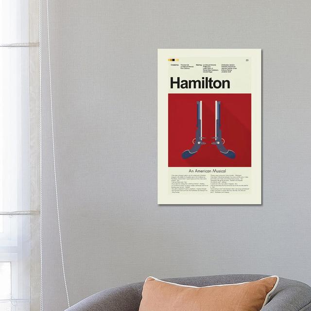 Hamilton by Erin Hagerman - Wrapped Canvas Typography Happy Larry Size: 66.04cm H x 45.72cm W x 3.81cm D on Productcaster.