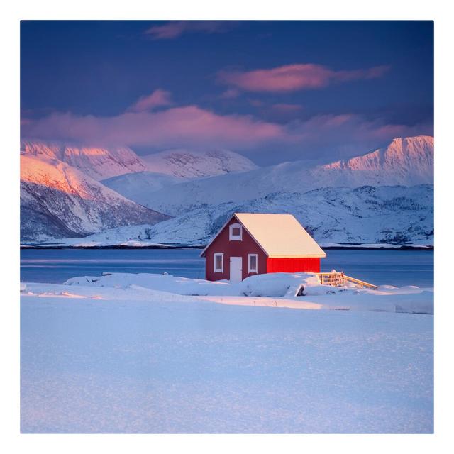 Santa's House - Wrapped Canvas Graphic Art Print East Urban Home Size: 80 L x 80 W x 2 D on Productcaster.