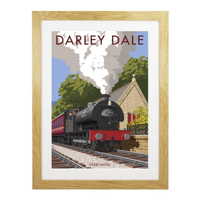 Darley Dale Derbyshire - Print 17 Stories Frame Option: Oak Framed, Size: 50cm H x 40cm W x 1cm D on Productcaster.