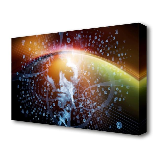 Fibonacci Universe -Wrapped Canvas Photographic Print East Urban Home Size: 81.3 cm H x 121.9 cm W on Productcaster.