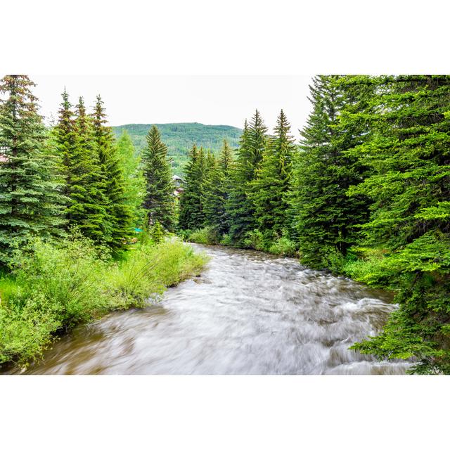 Gore Creek River by Krblokhin - Wrapped Canvas Art Prints Alpen Home Size: 61cm H x 91cm W x 3.8cm D on Productcaster.