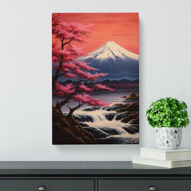 Mount Fuji Romanticism - No Frame Art Prints Alpen Home Size: 76cm H x 50cm W x 3cm D on Productcaster.