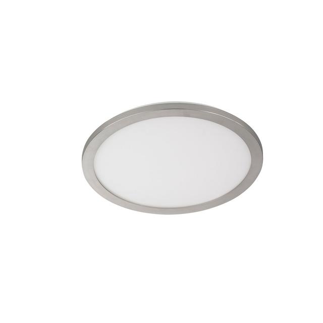 Brentley LED Outdoor Flush Mount Latitude Run Size: 3cm H x 30cm W x 30cm D, Colour: Silver on Productcaster.