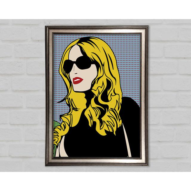 Cartoon Woman Framed Print Latitude Vive Size: 21cm H x 29.7cm W on Productcaster.