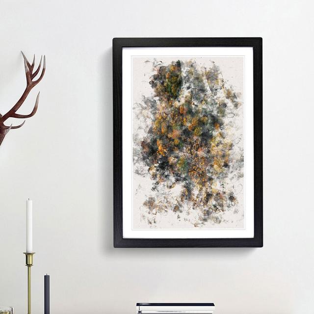 One Hundred Trees - Picture Frame Painting Print East Urban Home Size: 63cm H x 45cm W x 2cm D, Frame Option: Black Framed on Productcaster.