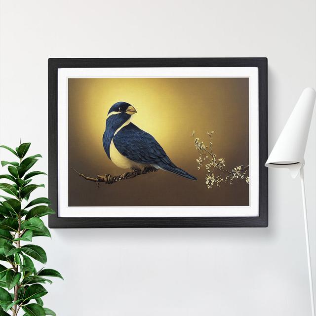 Contemporary Bird - Single Picture Frame Print 17 Stories Size: 34cm H x 46cm W x 2cm D, Frame Colour: Black on Productcaster.