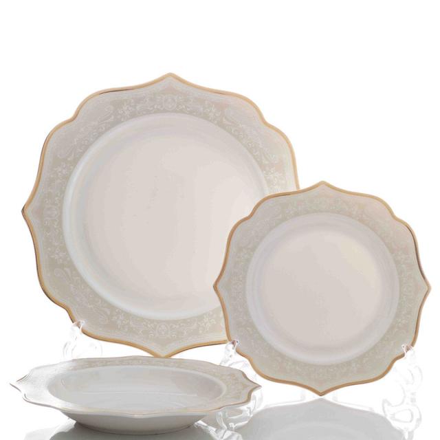 Strawn 18 Piece Bone China Dinnerware Set - Service for 6 Mercer41 on Productcaster.