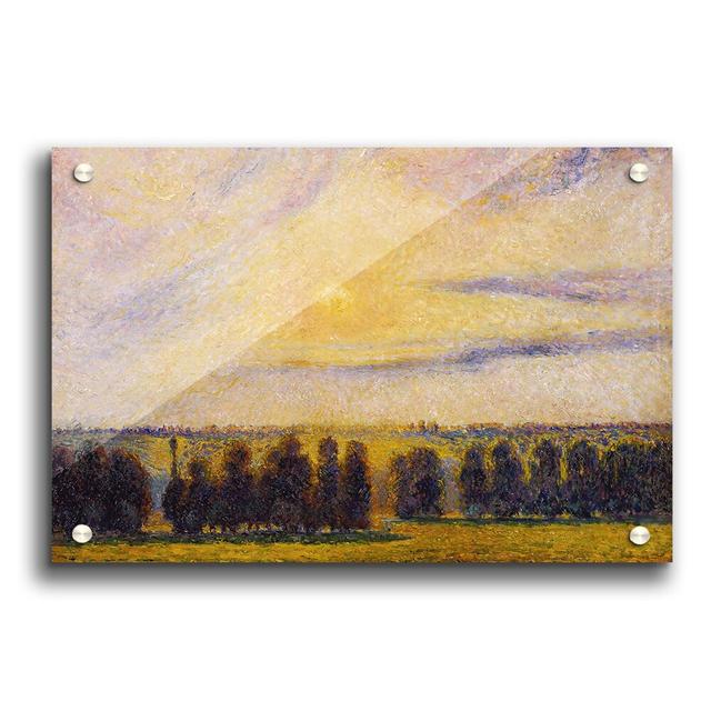 Pissarro Sunset at Eragny by Camille Pissarro - Unframed Painting Print on Paper East Urban Home Size: 21cm H x 29.7cm W on Productcaster.