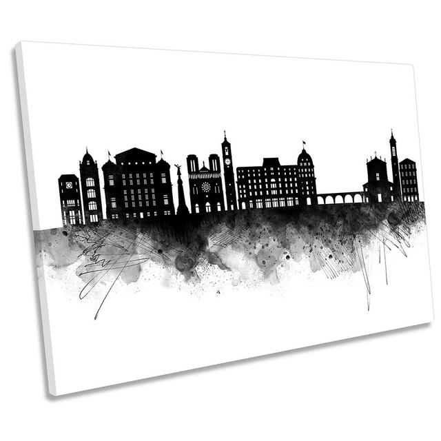 Nice City Skyline - Wrapped Canvas Print 17 Stories Size: 30.5cm H x 45.7cm W x 2cm D on Productcaster.