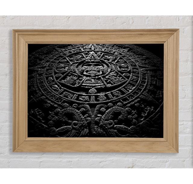 Aztec Calendar Framed Print Bright Star Size: 29.7cm H x 42cm W on Productcaster.