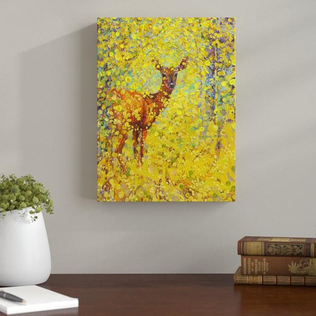 White Tail Deer by Iris Scott - Wrapped Canvas Graphic Art Print East Urban Home Size: 81.28cm H x 60.96cm W on Productcaster.