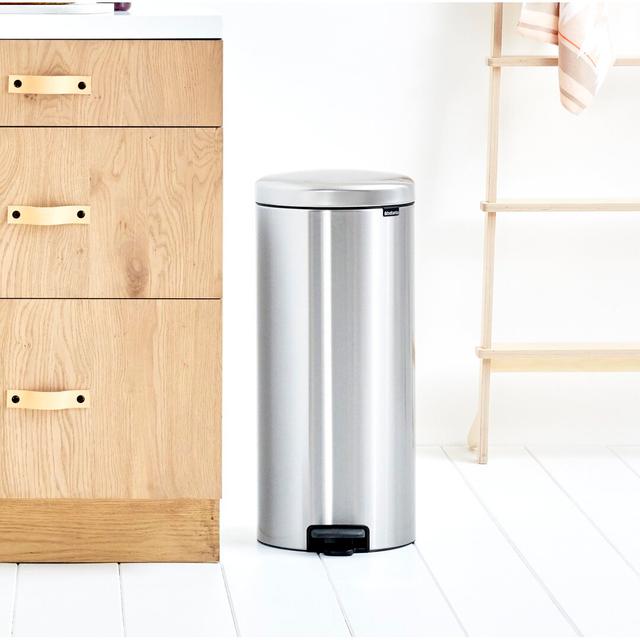 Brabantia NewIcon 30 Litre Soft Closing Pedal Bin Brabantia Colour: Matt Steel on Productcaster.