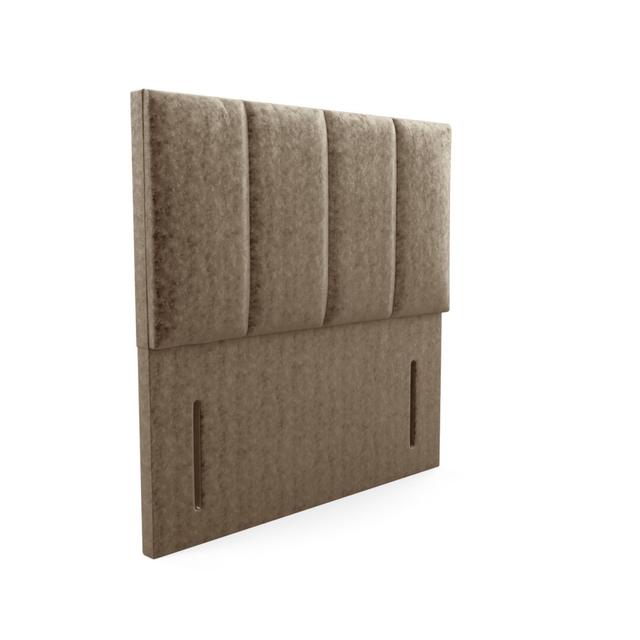 Upholstered Headboard Brayden Studio Upholstery: Crushed Velvet - Truffle, Size: Kingsize (5') on Productcaster.