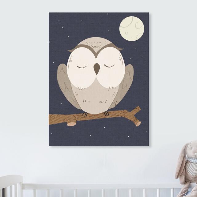 Hess Night Owl Canvas Art HoneyBee Nursery Size: 81cm H x 61cm W x 4cm D on Productcaster.