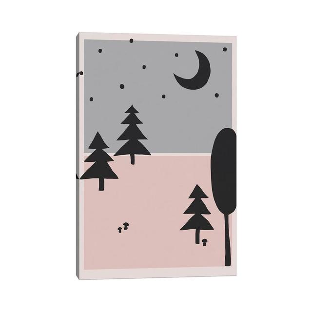 Forest at Night by Alisa Galitsyna - Wrapped Canvas Graphic Art Union Rustic Size: 30.48cm H x 20.32cm W x 1.91cm D on Productcaster.