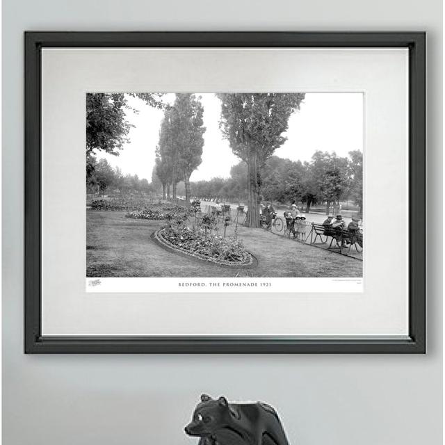 'Bedford, the Promenade 1921' - Picture Frame Photograph Print on Paper The Francis Frith Collection Size: 45cm H X 60cm W x 2cm D on Productcaster.