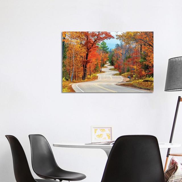 Winding Road by Nejdet Duzen - Print on Canvas Latitude Run Format: Wrapped Canvas, Size: 66.04cm H x 101.6cm W x 1.91cm D on Productcaster.