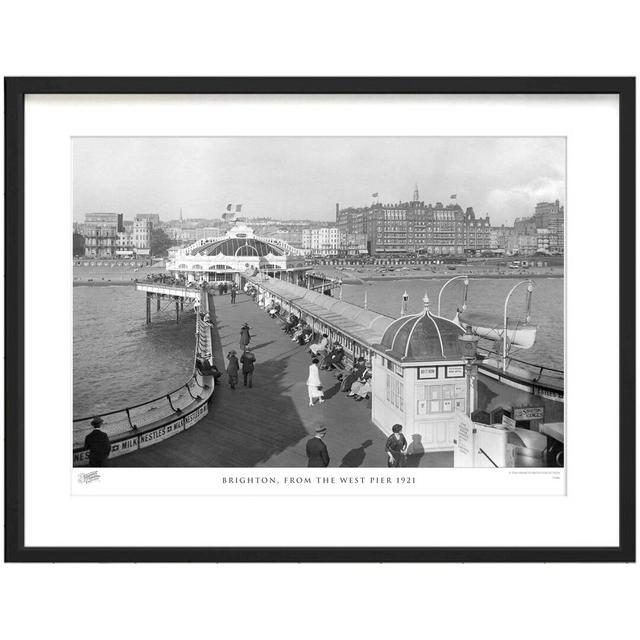 Brighton, From The West Pier 1921 by Francis Frith - Single Picture Frame Print The Francis Frith Collection Size: 40cm H x 50cm W x 2.3cm D on Productcaster.