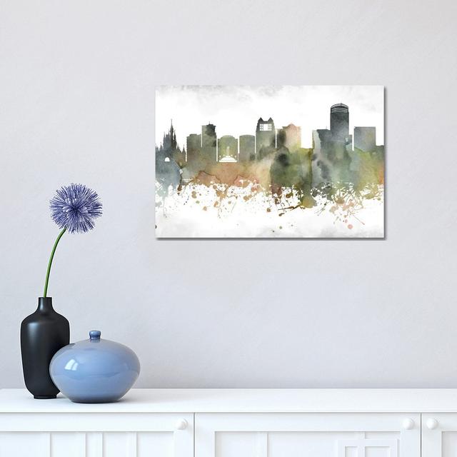 Orlando Skyline by WallDecorAddict - Wrapped Canvas Print Latitude Run Size: 30.48cm H x 45.72cm W x 1.91cm D on Productcaster.