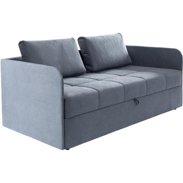 Schlafsofa Adriel ModernMoments Stoff: 100 % Polyester Blau on Productcaster.