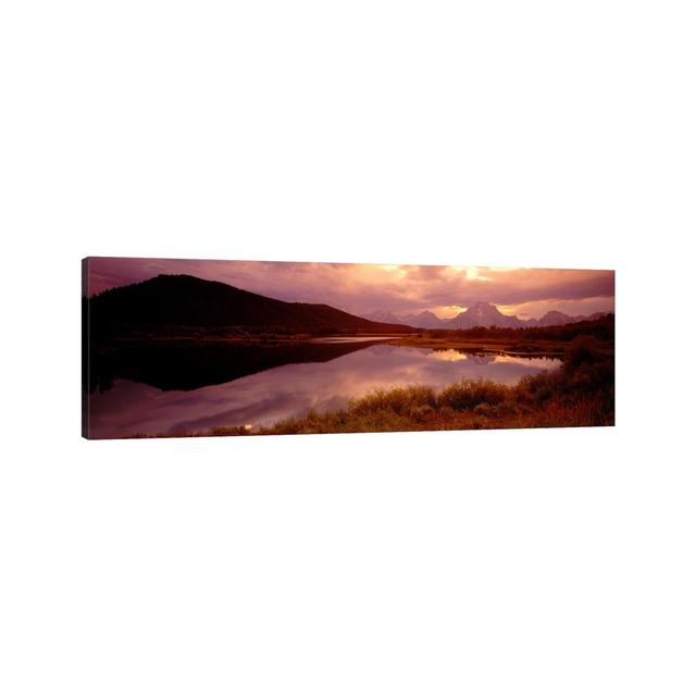 Teton Range, Mountains, Grand Teton National Park, Wyoming, USA by Panoramic Images - Wrapped Canvas Panoramic Photograph Gracie Oaks Size: 50.8cm H x on Productcaster.