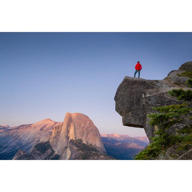 Higgs Hiker In Yosemite National Park by Bluejayphoto - Wrapped Canvas Print Alpen Home Size: 30cm H x 46cm W 3.8cm D on Productcaster.