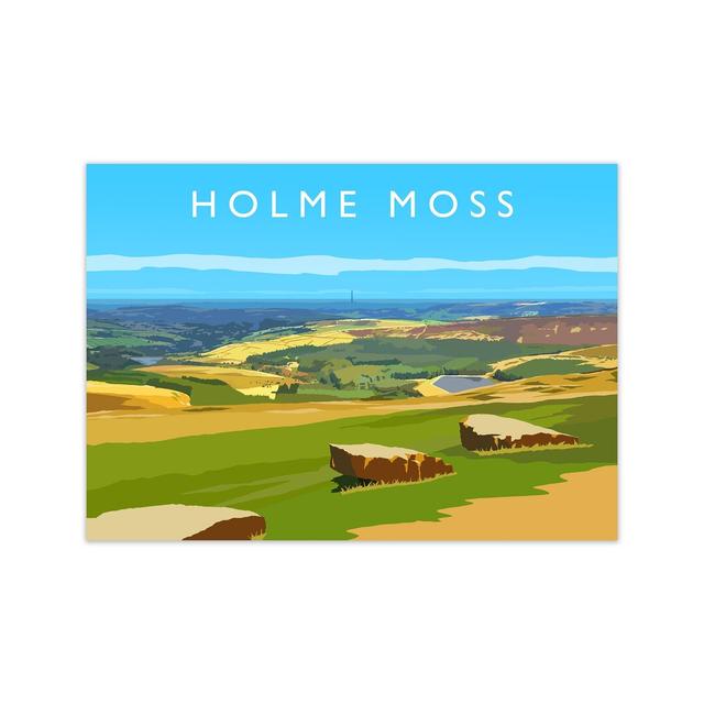 Holme Moss by Richard O'Neill - Graphic Art Corrigan Studio Format: Unframed, Size: 30cm H x 40cm W x 1cm D on Productcaster.