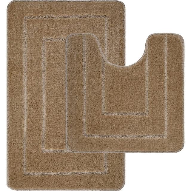 Koski Ichra Non Slip Bath Mat Extra Soft Water Absorbent Belfry Bathroom Colour: Mocha on Productcaster.