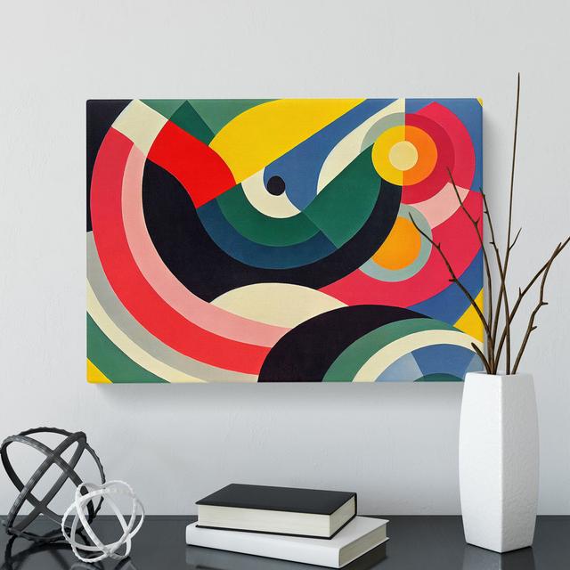 Welcoming Modern Abstract Art - Wrapped Canvas Graphic Art George Oliver on Productcaster.